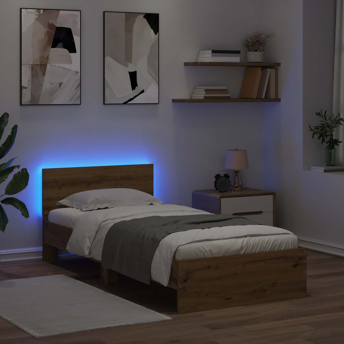 Sengestel Artisan-eg 80 x 200 cm Konstrueret træ