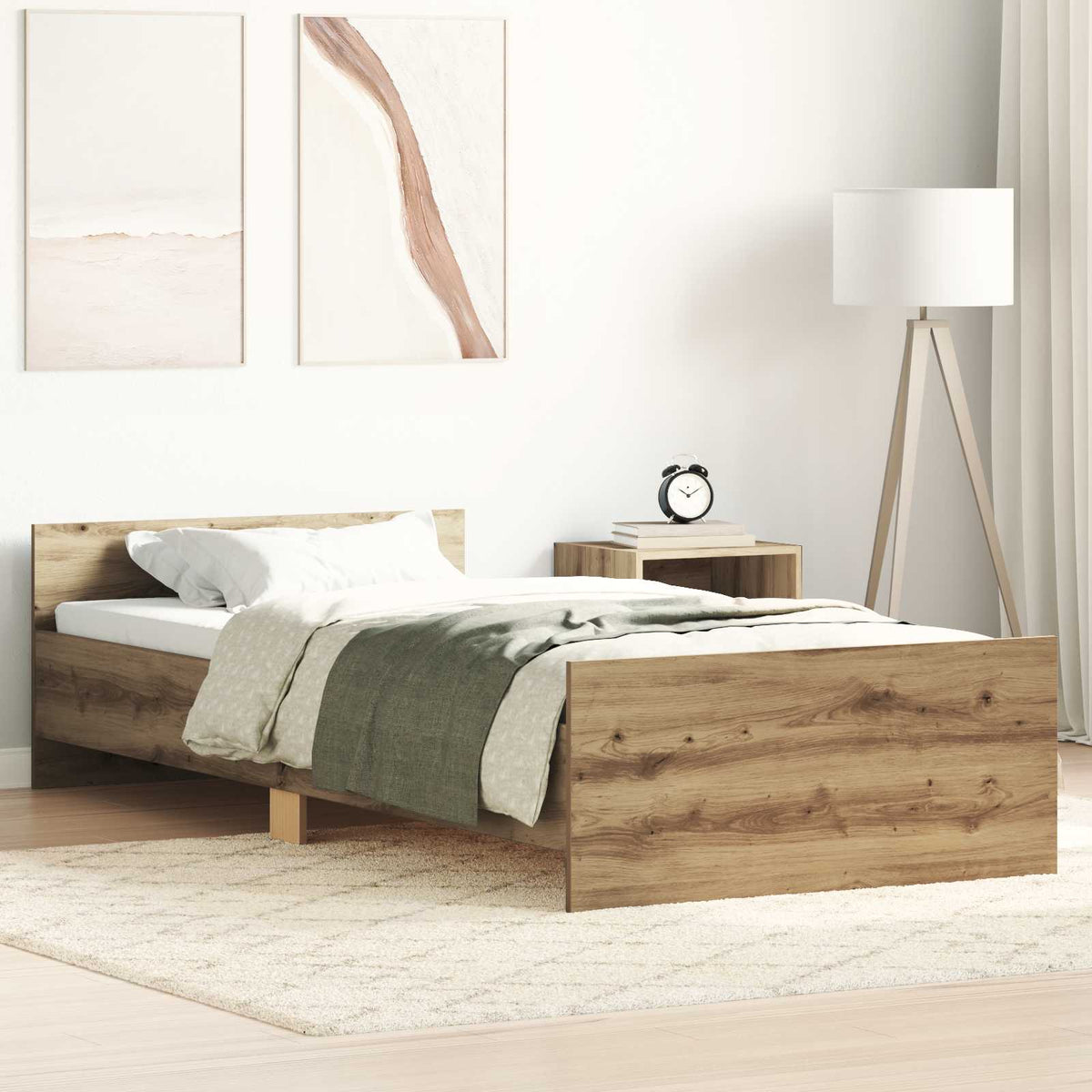 Sengestel Artisan-eg 80 x 200 cm Konstrueret træ