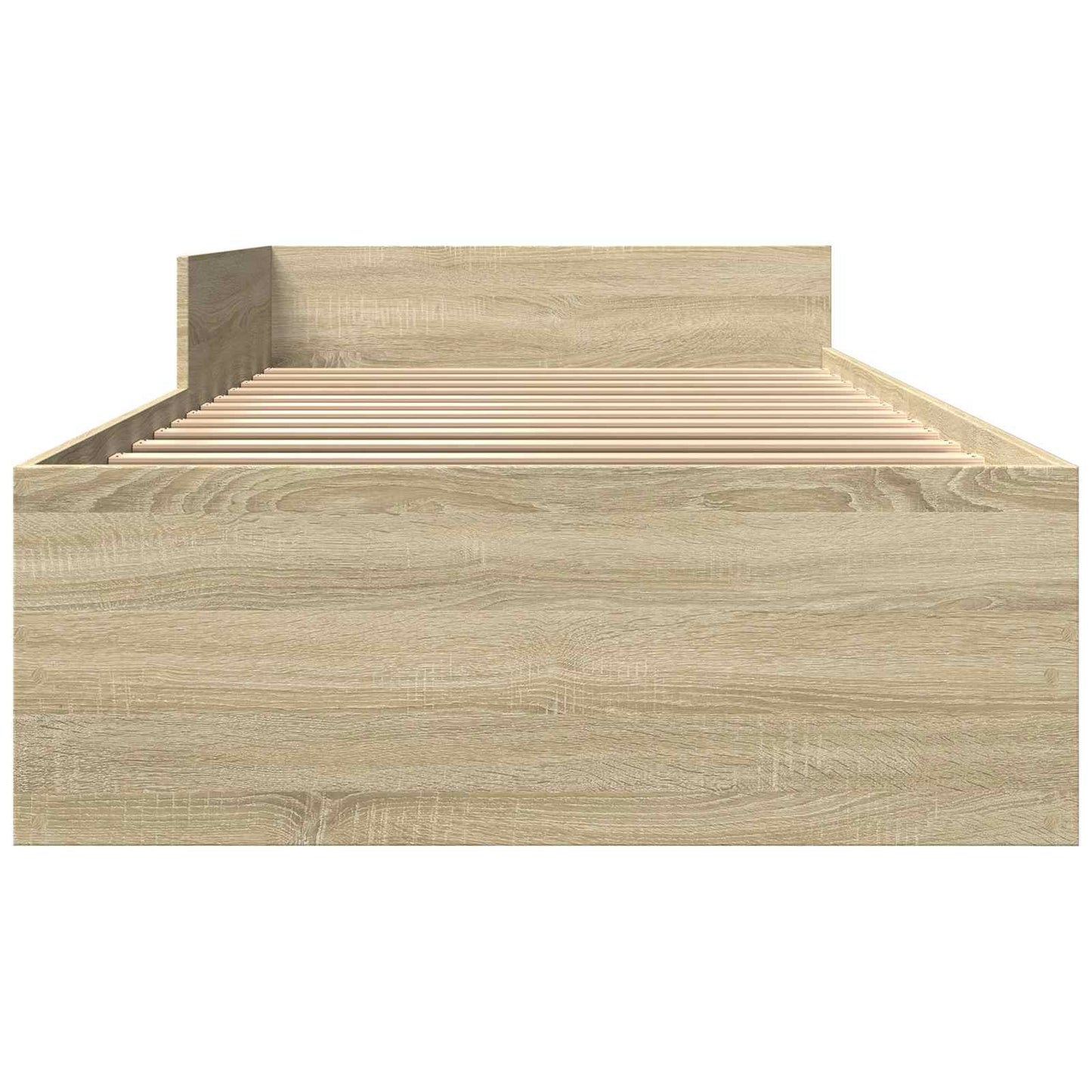 Sengestel med hovedgærde Sonoma-eg 80 x 200 cm Konstrueret træ