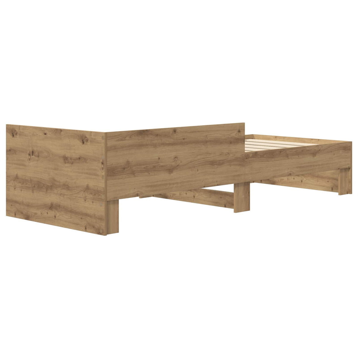 Sengestel med hovedgærde Artisan-eg 80 x 200 cm Konstrueret træ