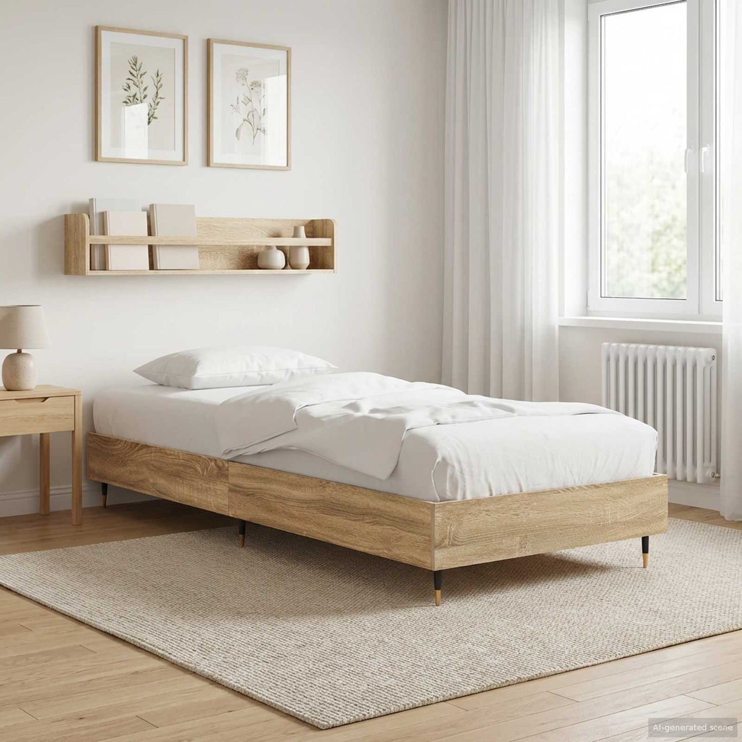 Sengestel Sonoma-eg 80 x 200 cm Konstrueret træ