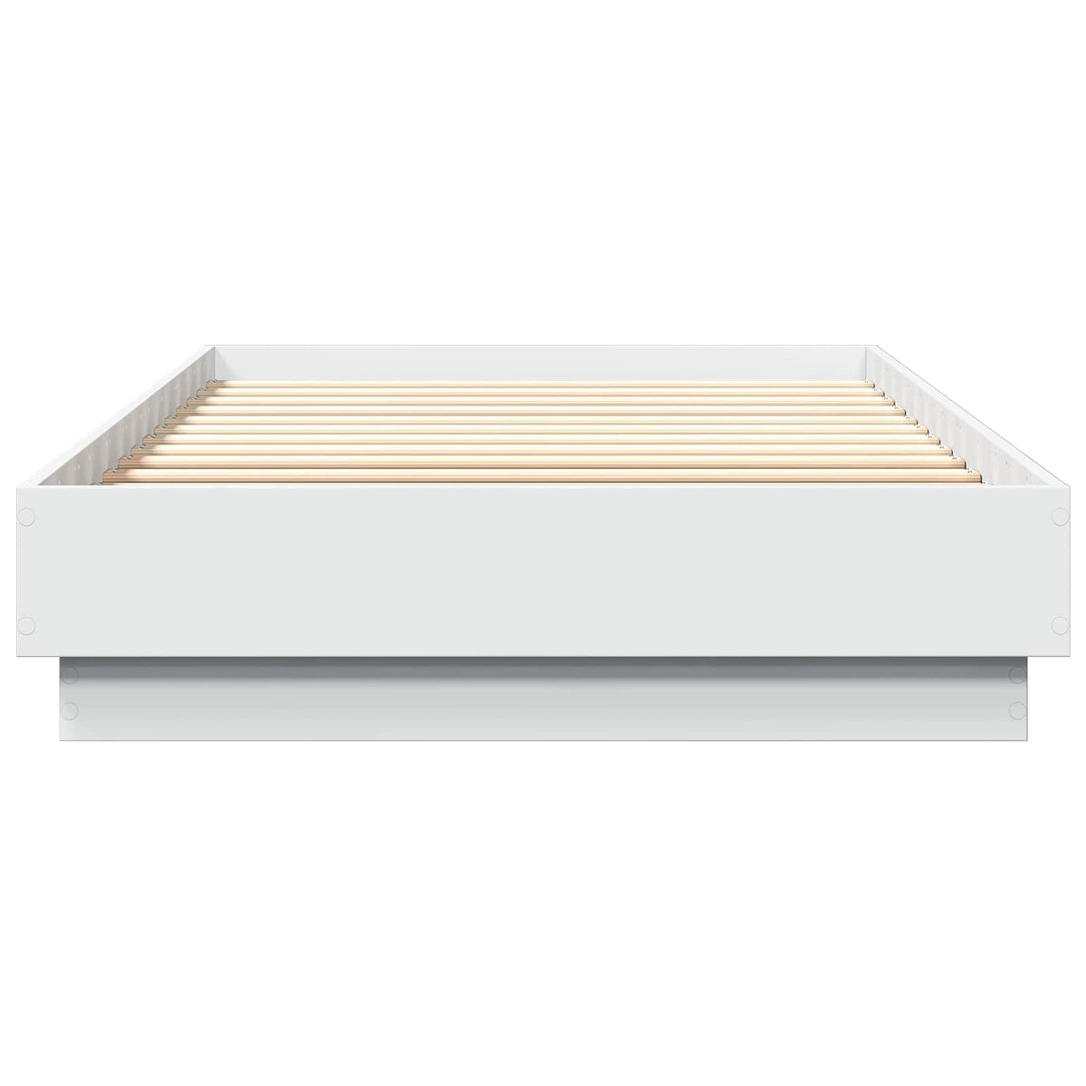 Gulvsengramme Hvid 80 x 200 cm Konstrueret træ