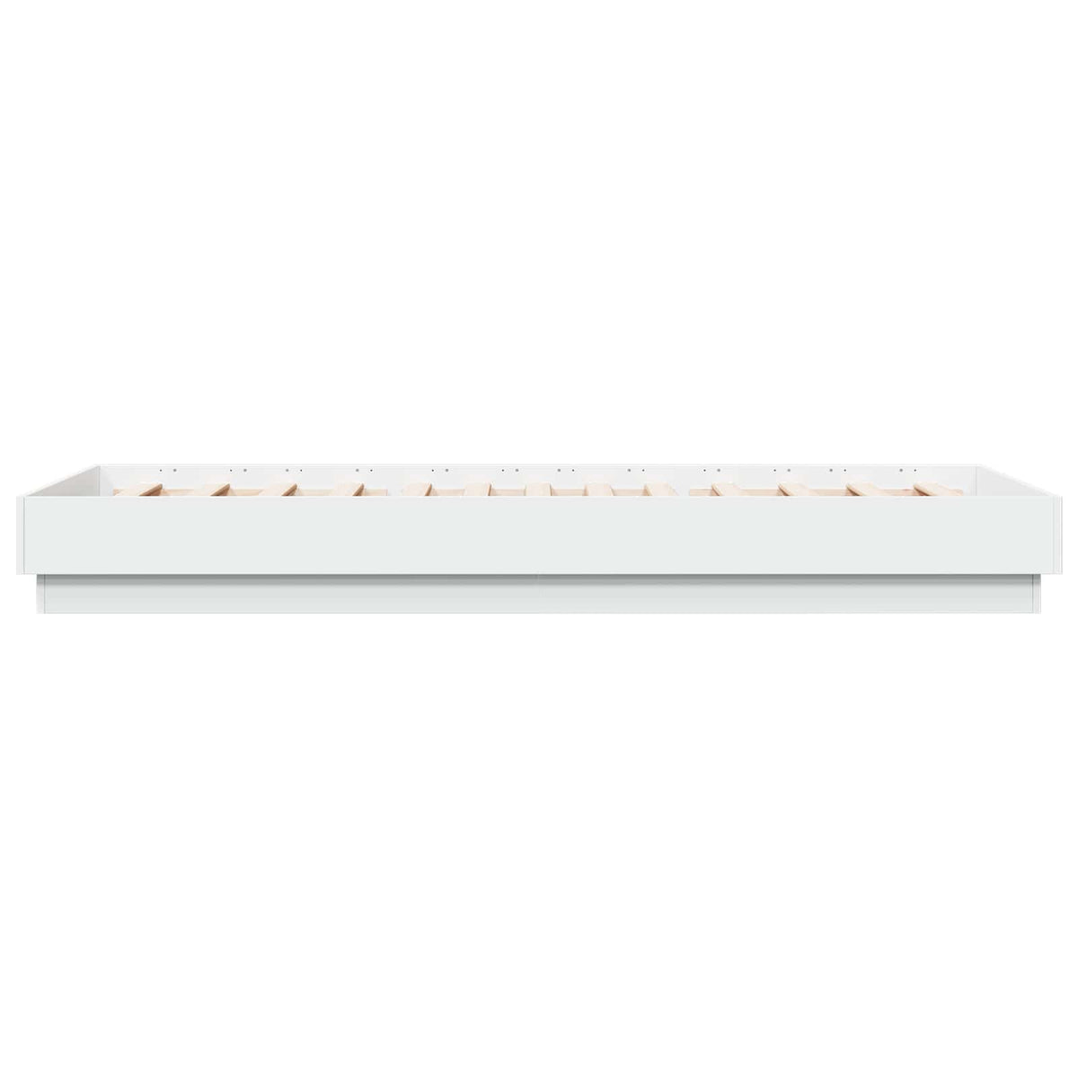 Gulvsengramme Hvid 80 x 200 cm Konstrueret træ