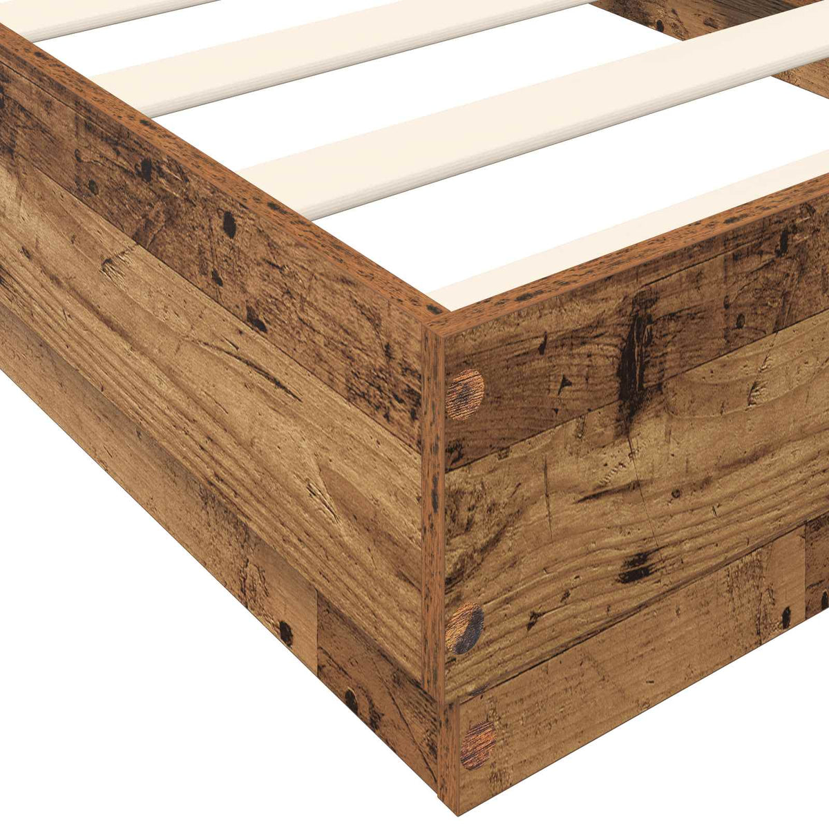 Gulvsengramme Gammelt træ 80 x 200 cm Konstrueret træ