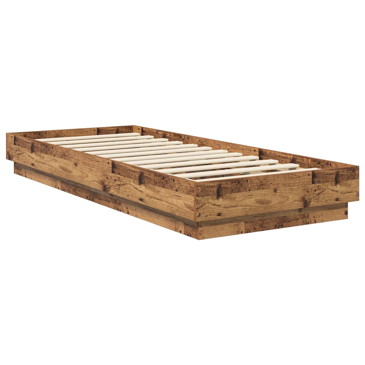 Gulvsengramme Gammelt træ 80 x 200 cm Konstrueret træ