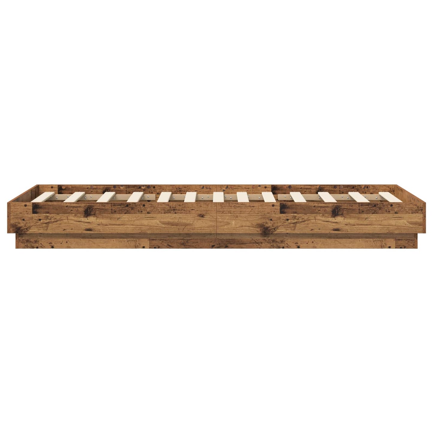 Gulvsengramme Gammelt træ 80 x 200 cm Konstrueret træ