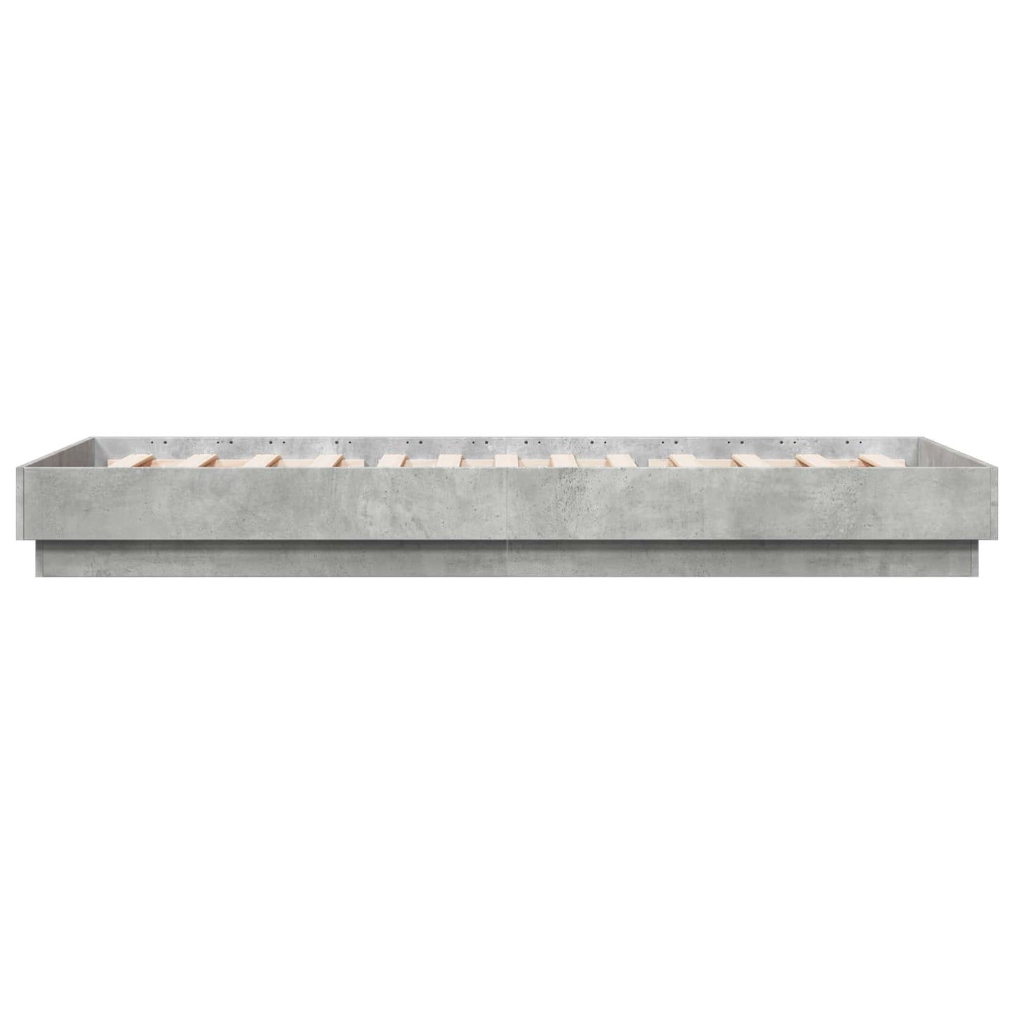 Gulvsengramme Betongrå 80 x 200 cm Konstrueret træ