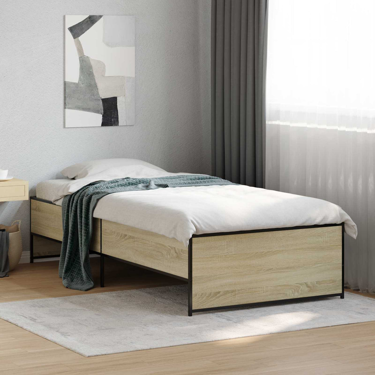 Sengestel Sonoma-eg 80 x 200 cm Konstrueret træ