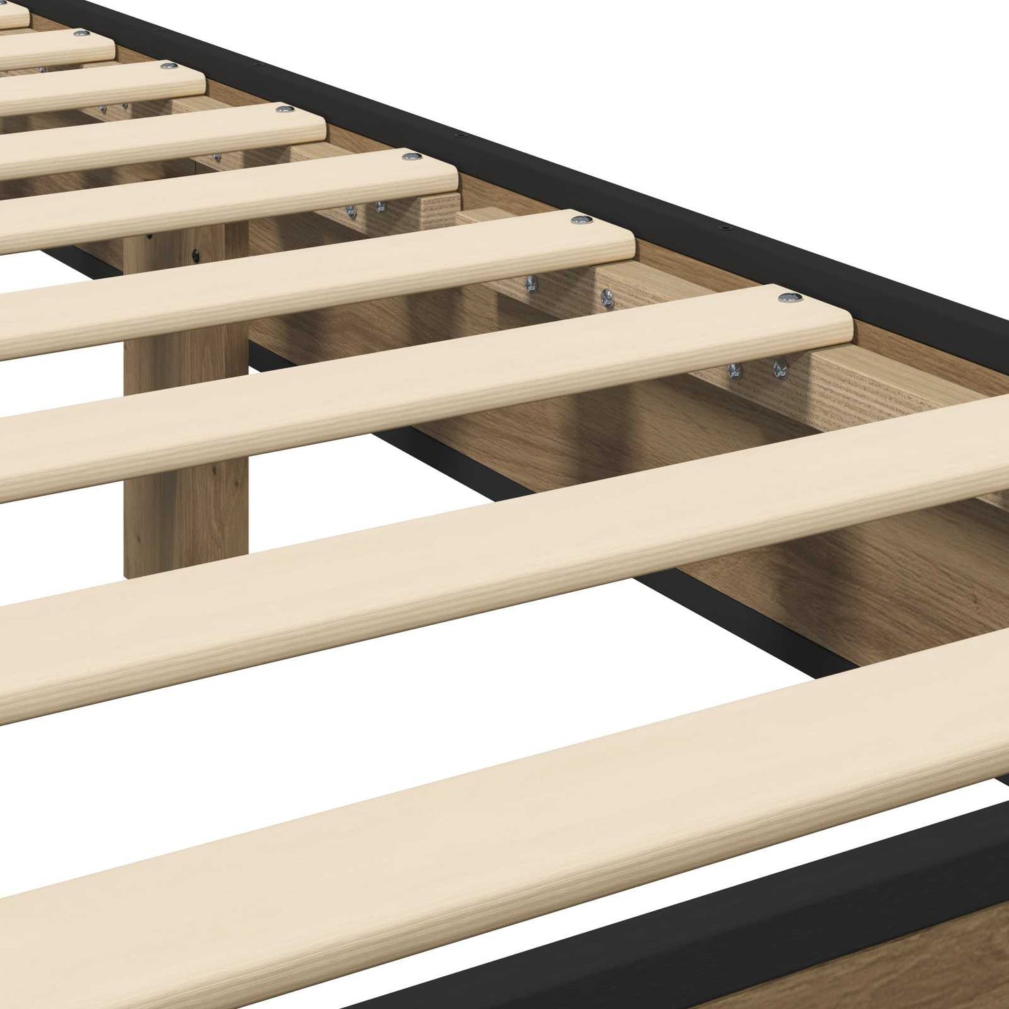 Sengestel med hovedgærde Artisan-eg 80 x 200 cm Konstrueret træ