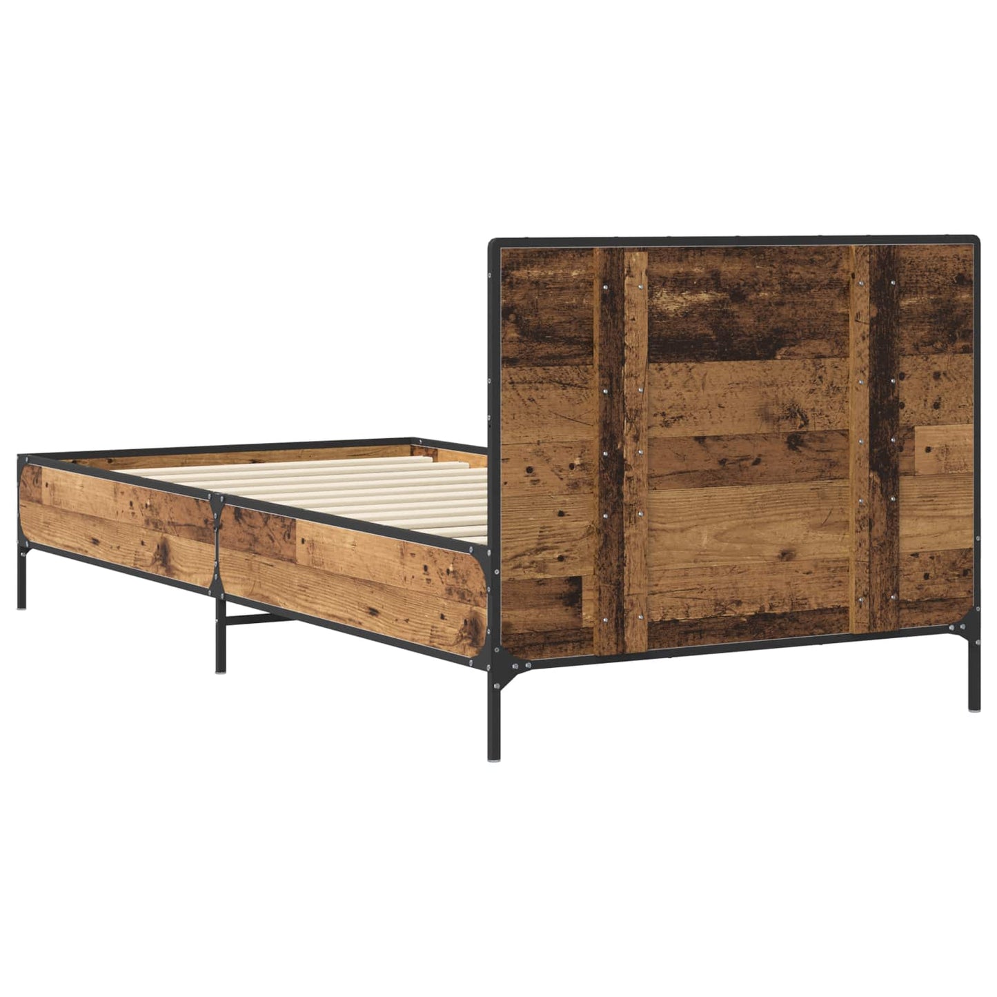 Sengestel med hovedgærde Gammelt træ 80 x 200 cm