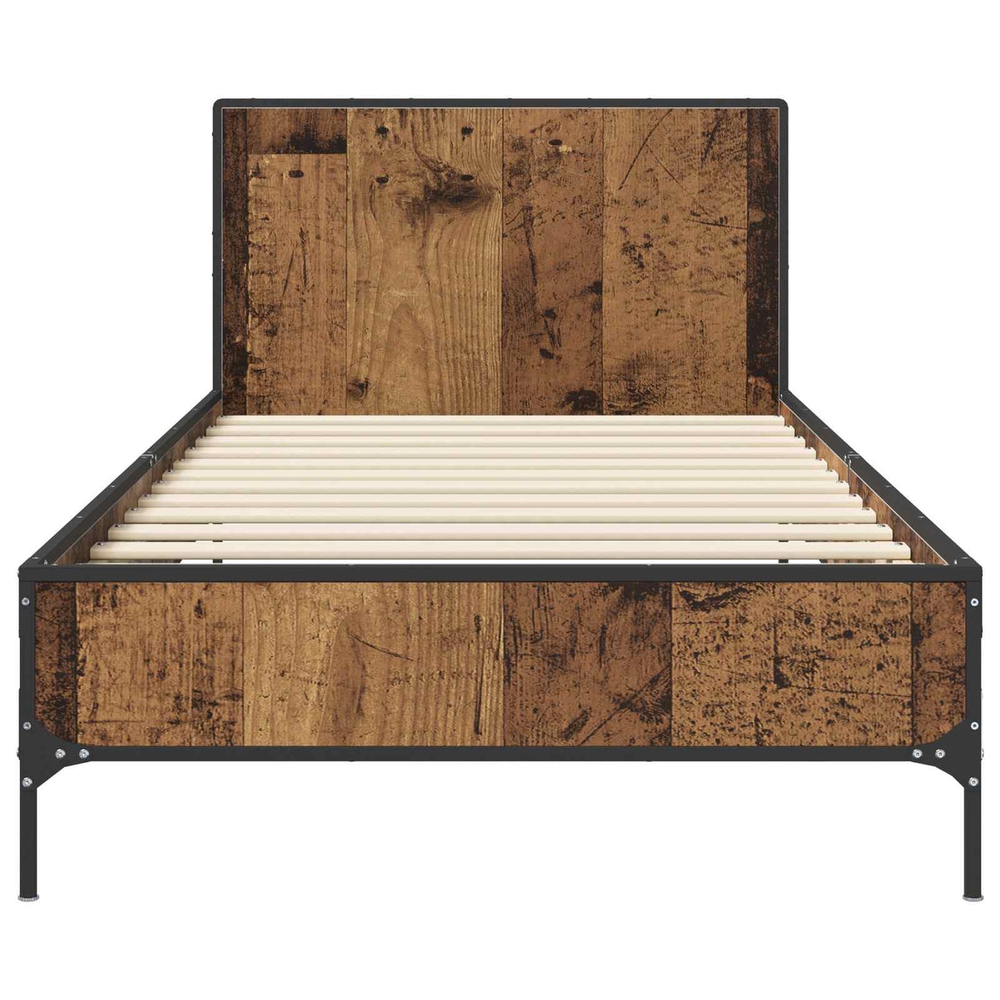 Sengestel med hovedgærde Gammelt træ 80 x 200 cm