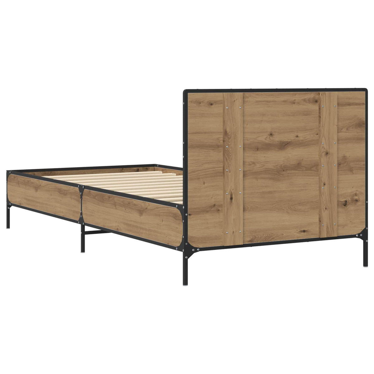 Sengestel med hovedgærde Artisan-eg 80 x 200 cm Konstrueret træ