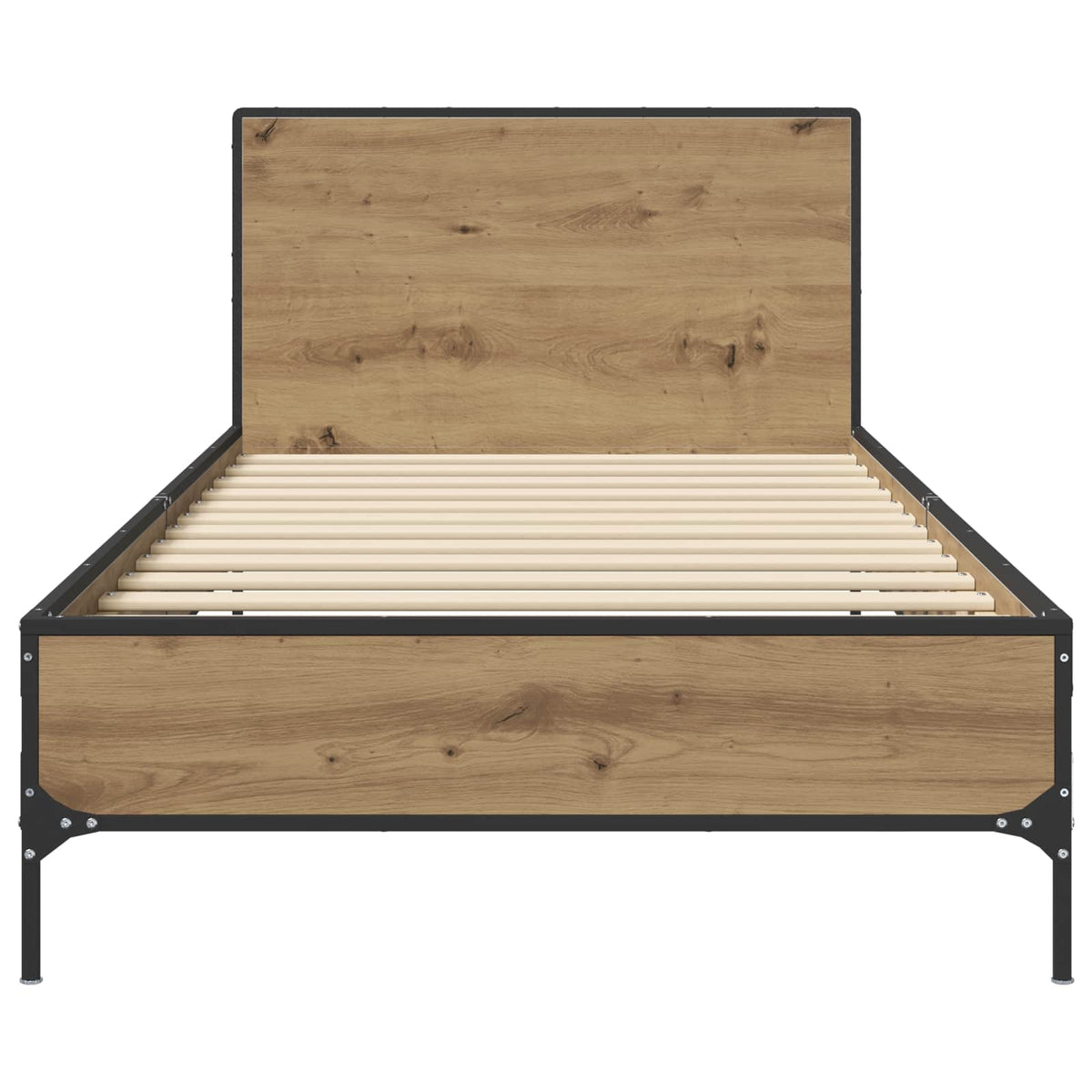 Sengestel med hovedgærde Artisan-eg 80 x 200 cm Konstrueret træ