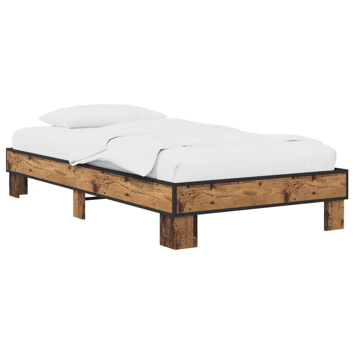 Sengestel Gammelt træ 80 x 200 cm Konstrueret træ