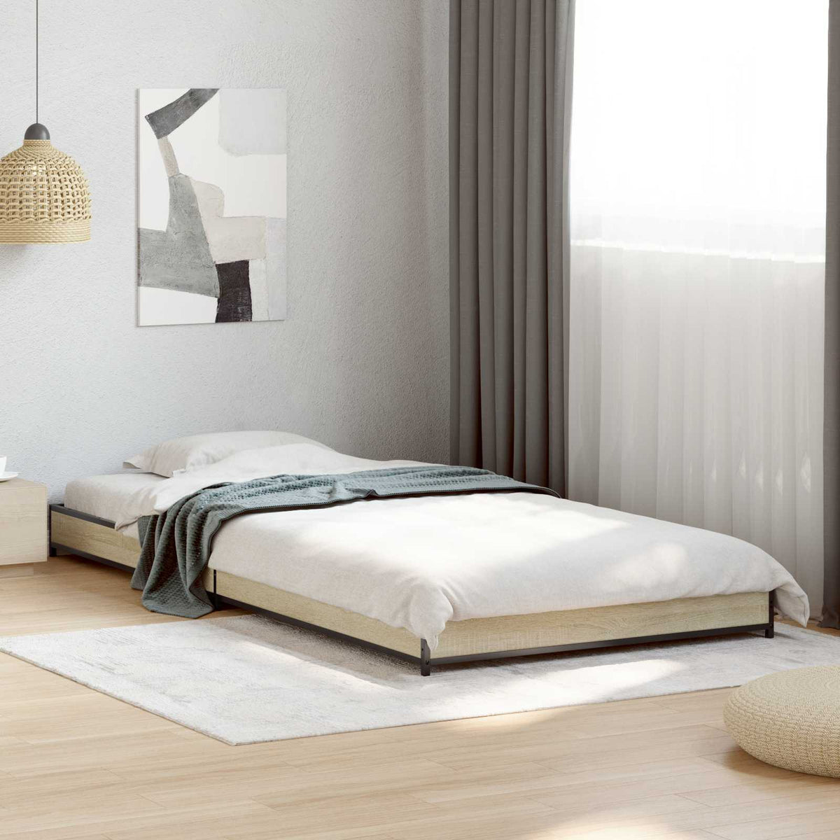 Sengestel Sonoma-eg 80 x 200 cm Konstrueret træ