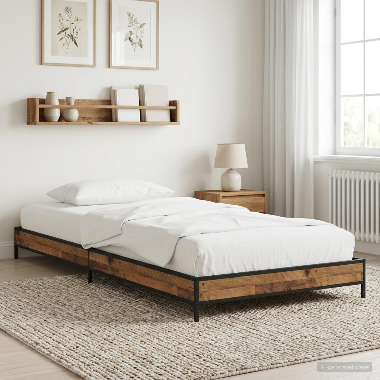 Sengestel Gammelt træ 80 x 200 cm Konstrueret træ