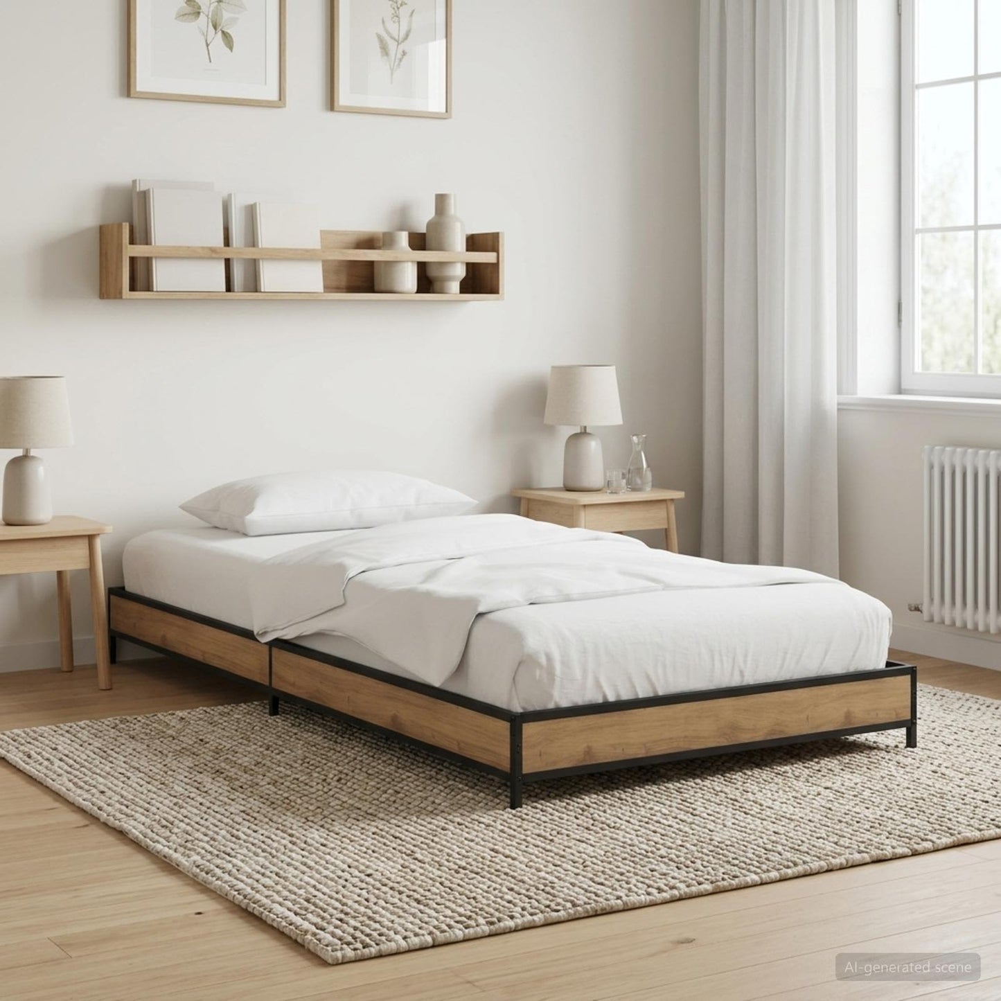 Sengestel Artisan-eg 80 x 200 cm Konstrueret træ