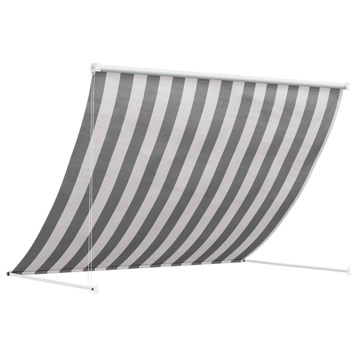 Markise Anthracit og hvid 250 x 150 cm