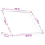Markise Anthracit og hvid 250 x 150 cm