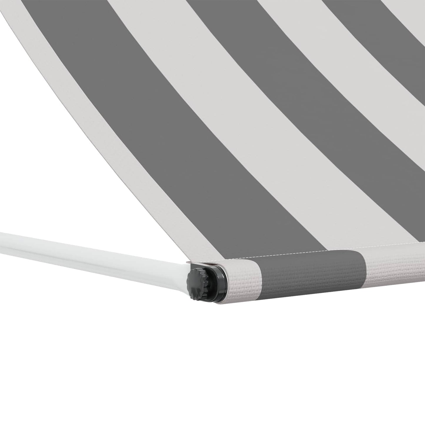 Markise Anthracit og hvid 400 x 150 cm