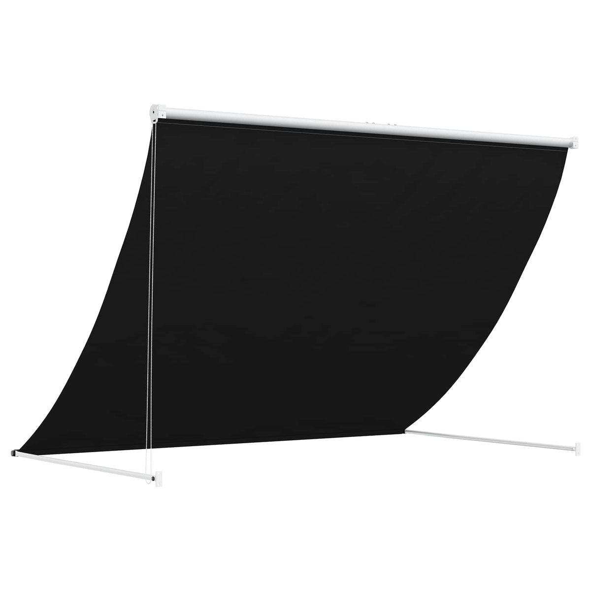 Markise Sort 150 x 150 cm 180 g / m² polyester med PU-belægning