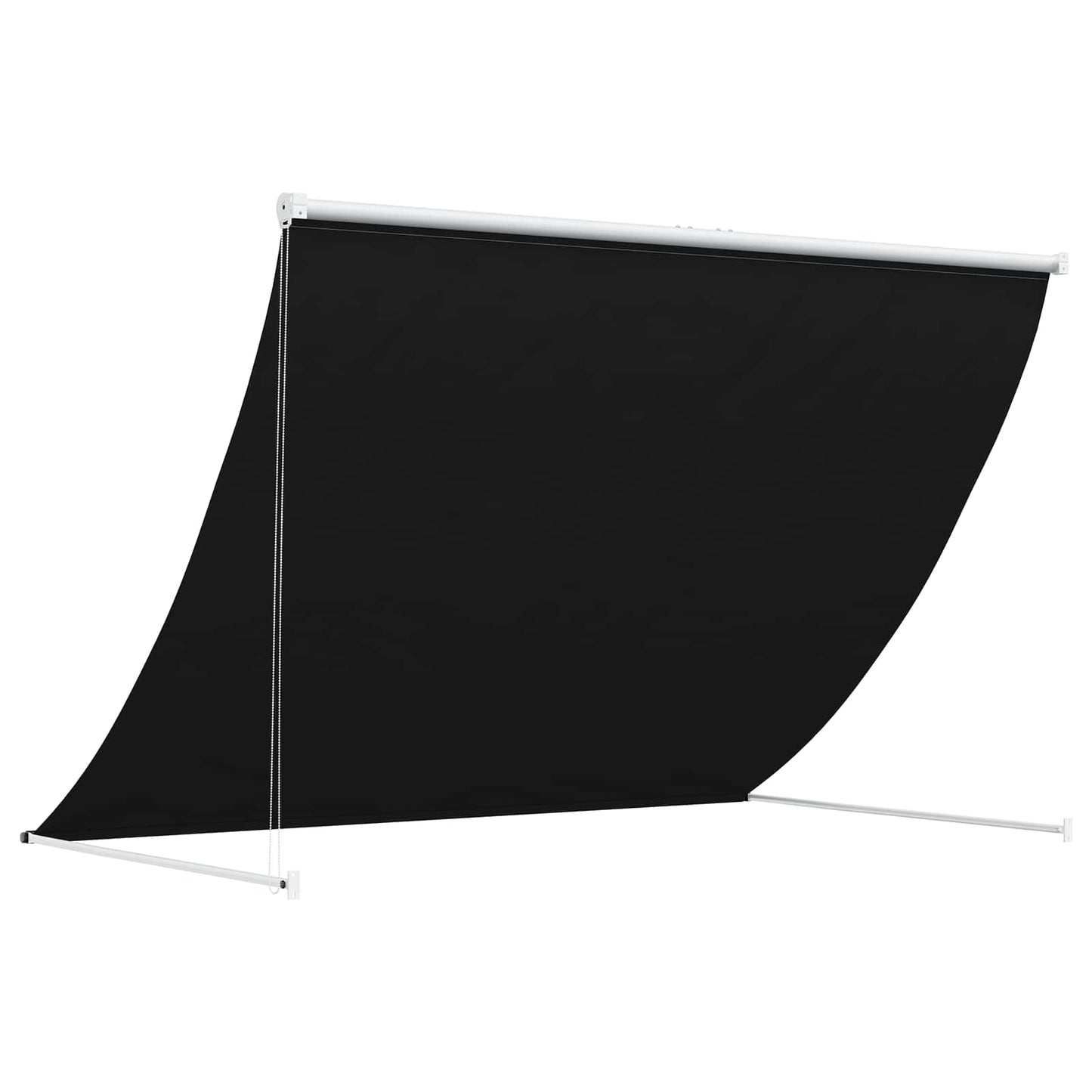 Markise Sort 300 x 150 cm 180 g / m² polyester med PU-belægning