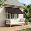 Markise Brun 100 x 150 cm 180 g / m² polyester med PU-belægning