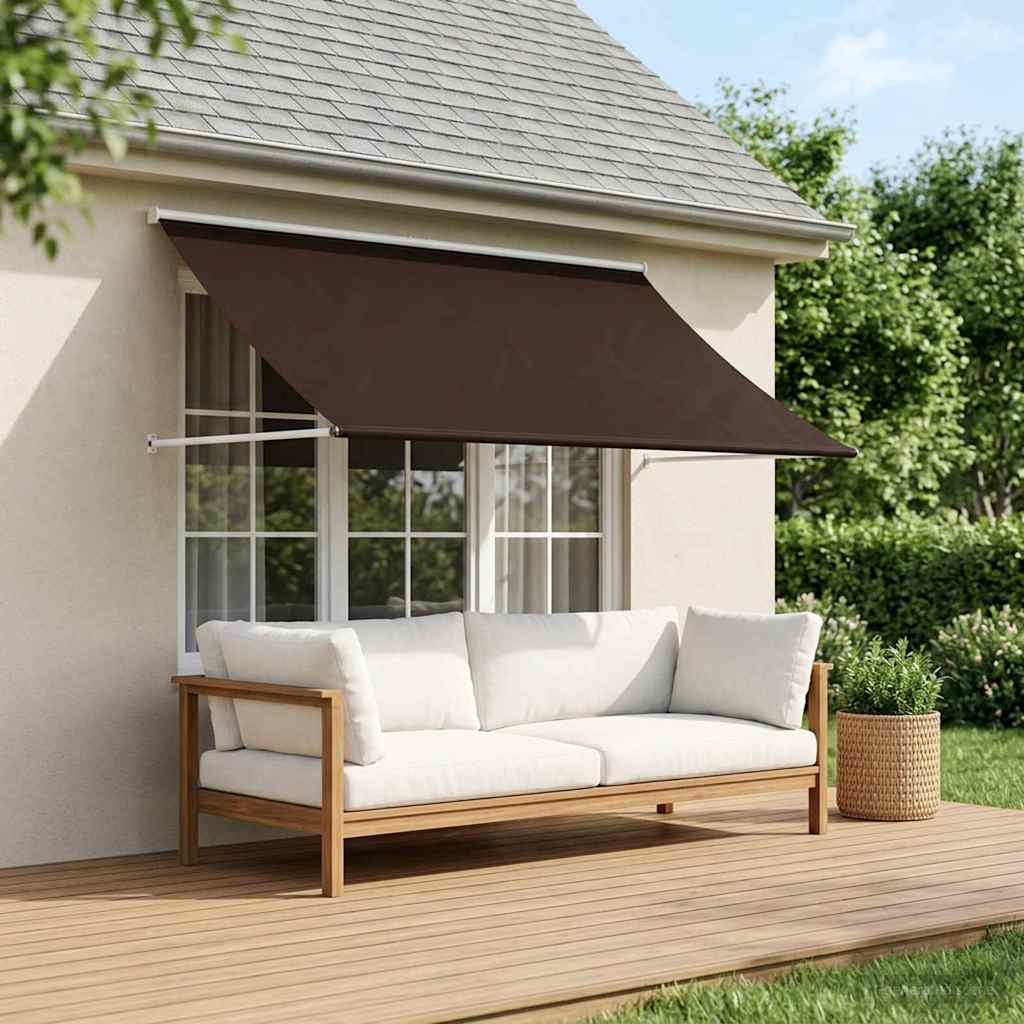 Markise Brun 100 x 150 cm 180 g / m² polyester med PU-belægning