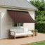 Markise Brun 150 x 150 cm 180 g / m² polyester med PU-belægning