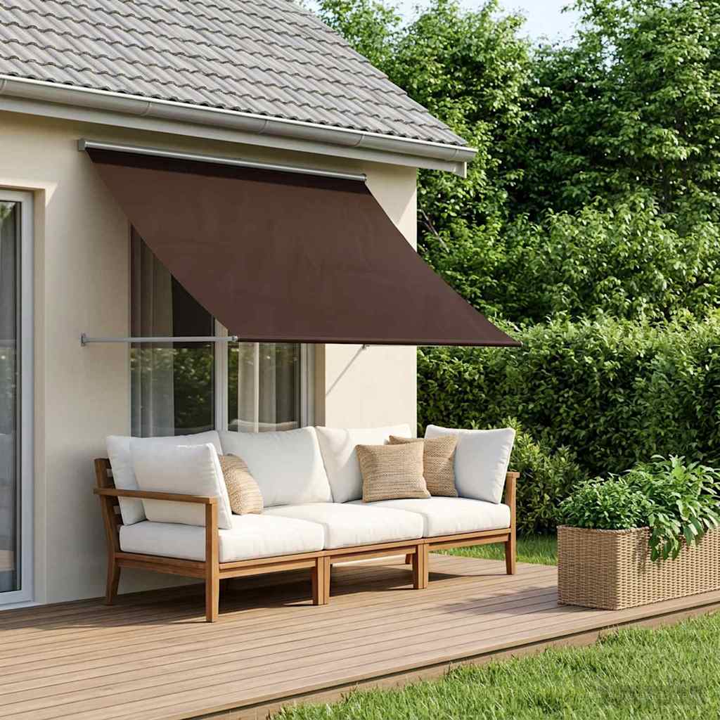 Markise Brun 200 x 150 cm 180 g / m² polyester med PU-belægning