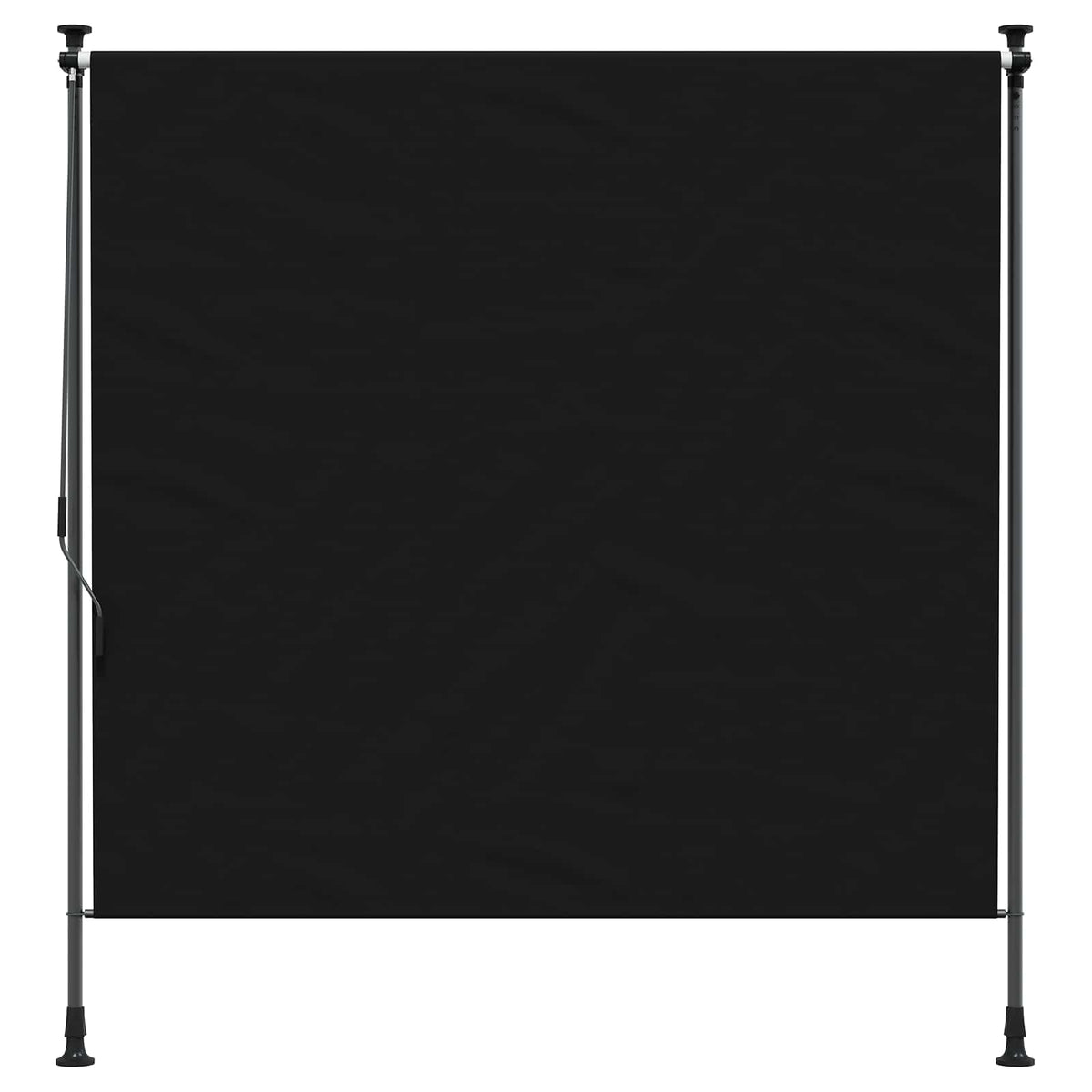 Udendørs Rullegardin Sort 120 x 270 cm