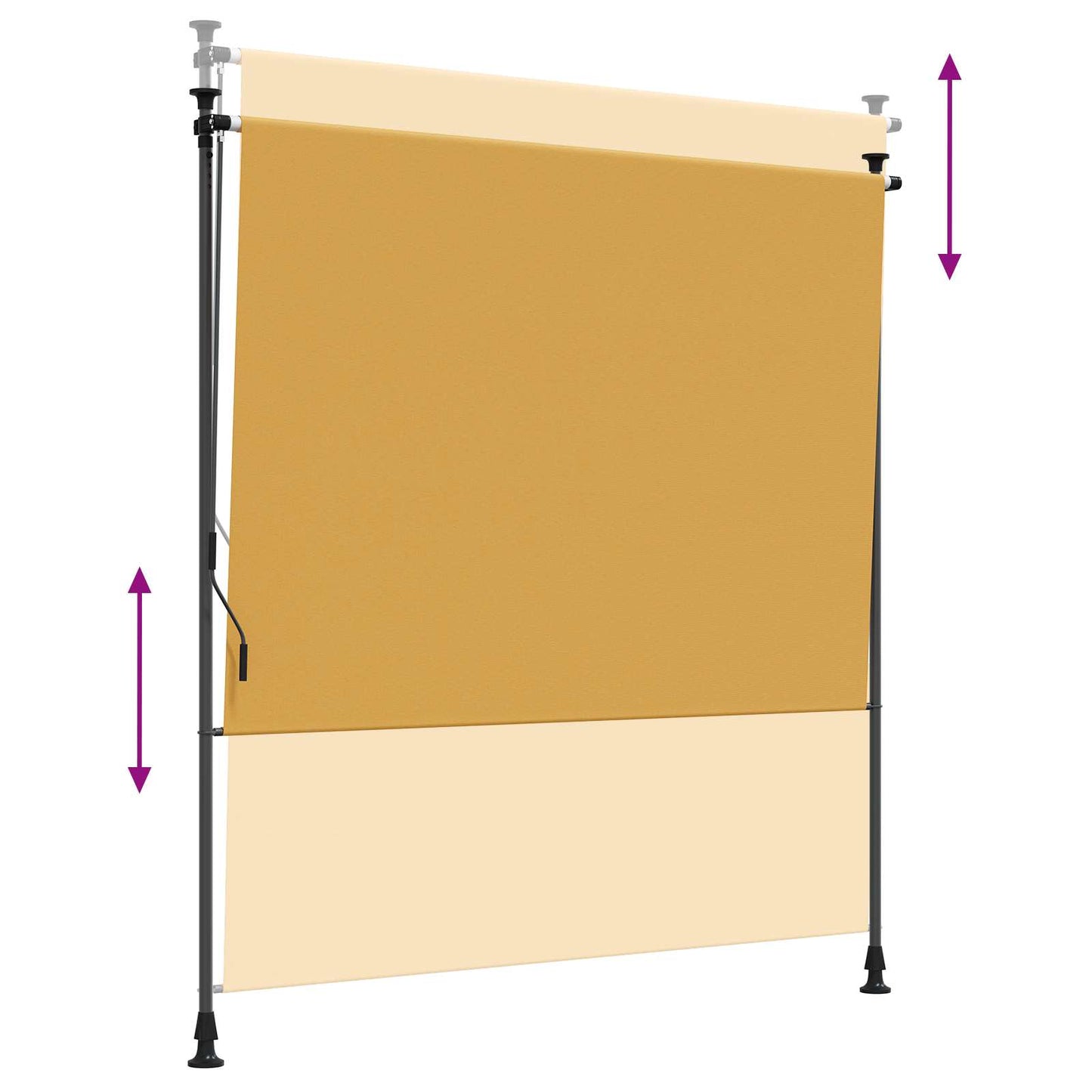 Udendørs Rullegardin Sandfarvet 200 x 270 cm