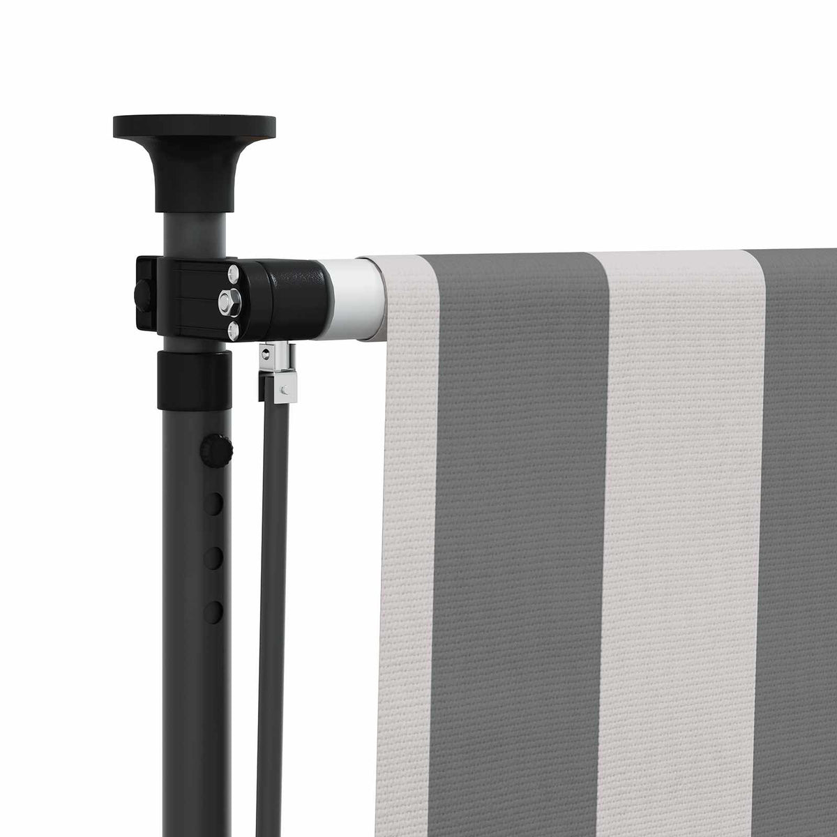 Udendørs Rullegardin Anthracit og hvid 100 x 270 cm