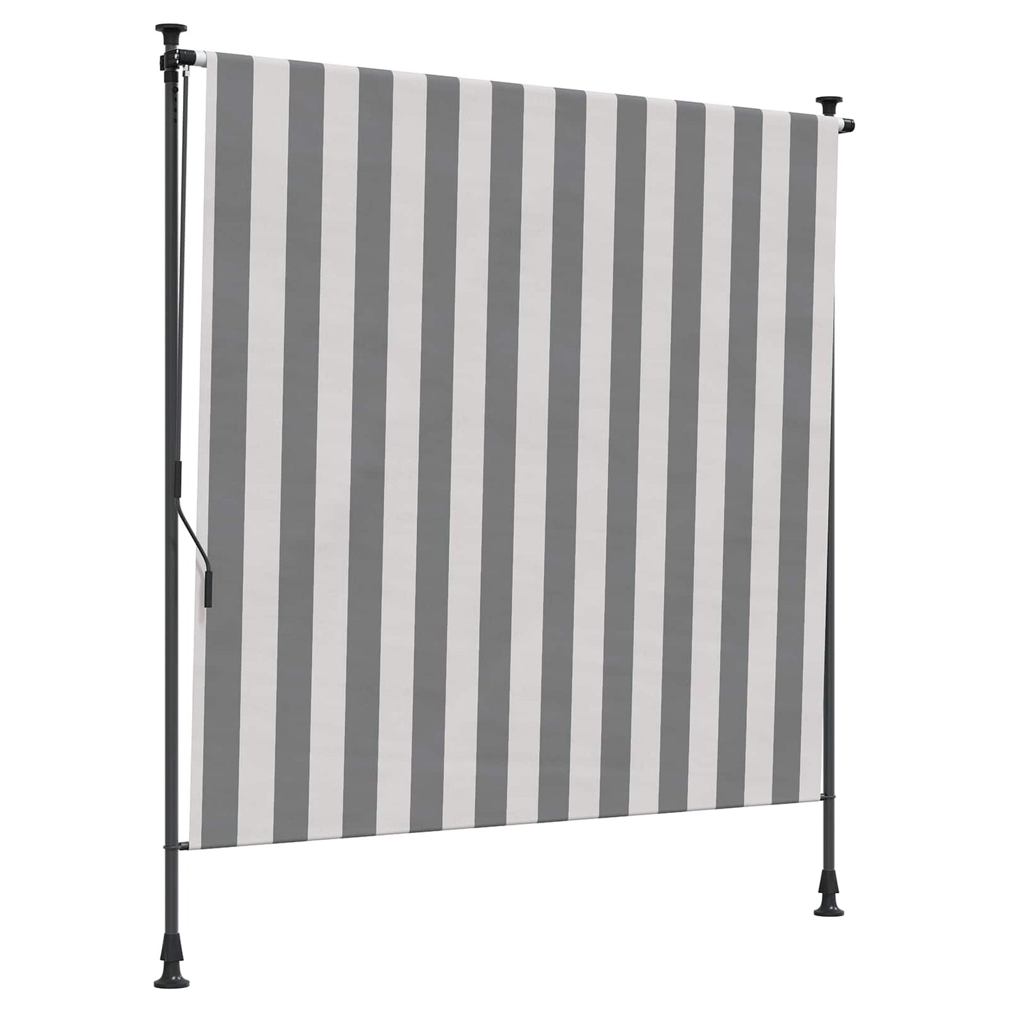 Udendørs Rullegardin Anthracit og hvid 100 x 270 cm