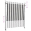 Udendørs Rullegardin Anthracit og hvid 100 x 270 cm