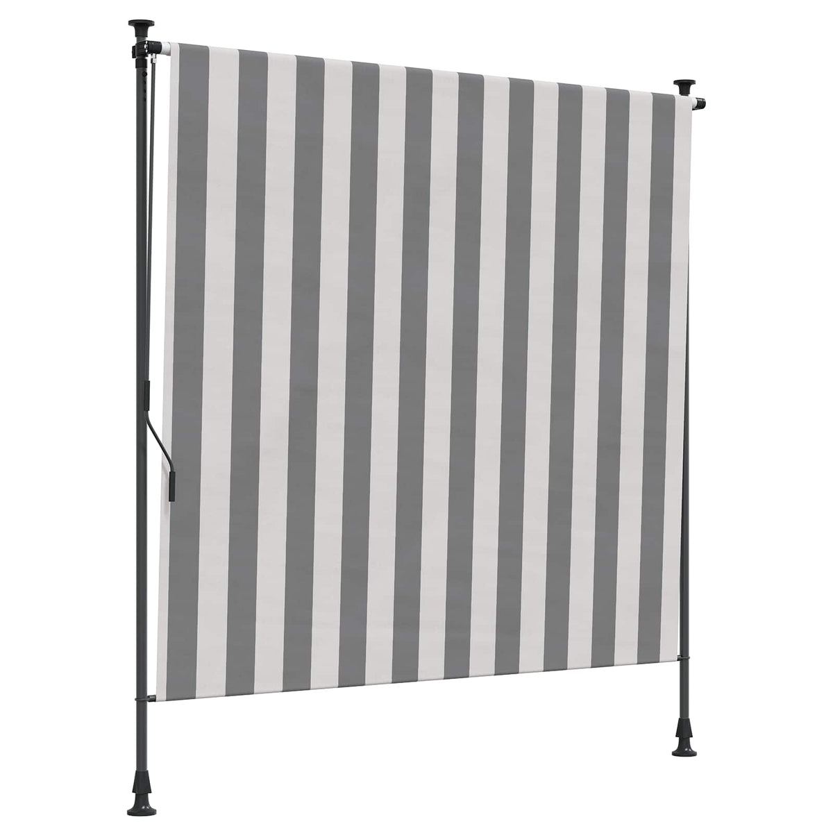 Udendørs Rullegardin Anthracit og hvid 120 x 270 cm