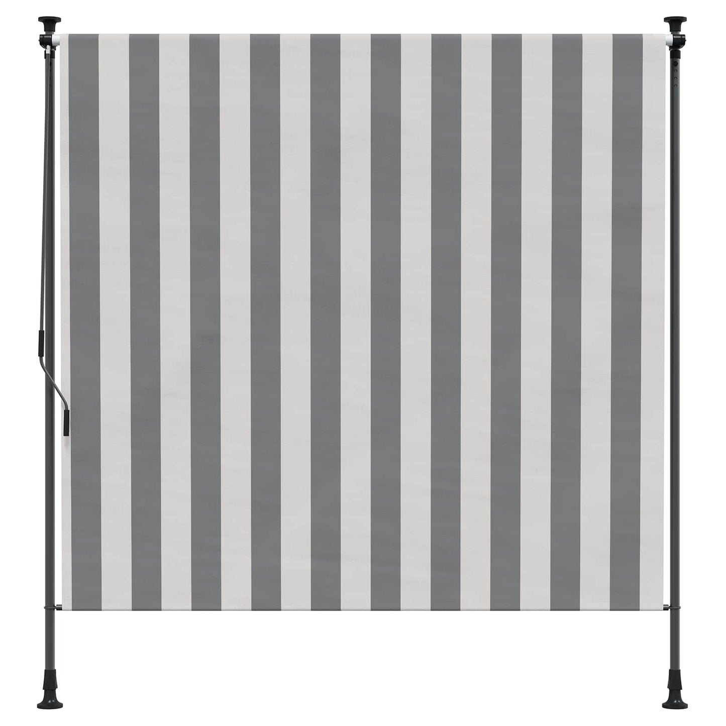 Udendørs Rullegardin Anthracit og hvid 150 x 270 cm