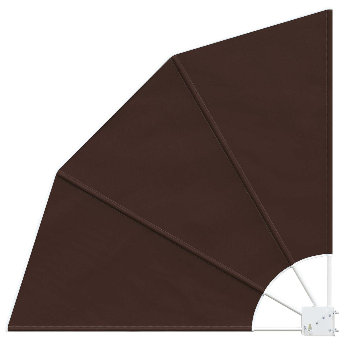 Balkon Afskærmning 210 x 210 cm Polyester Brun