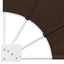 Balkon Afskærmning 115 x 115 cm Polyester Brun