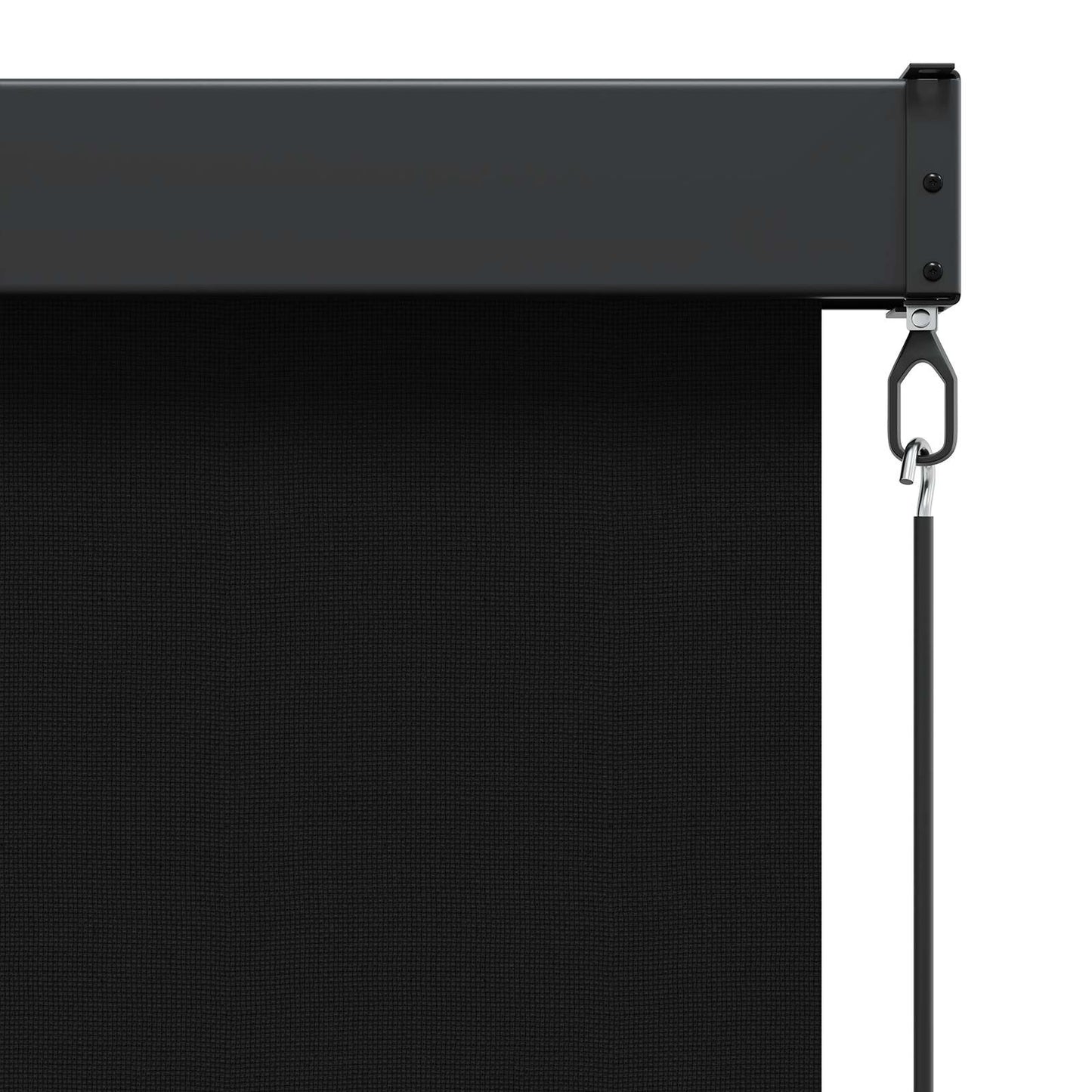 Rullegardin Sort 60 x 250 cm Stof og Aluminium