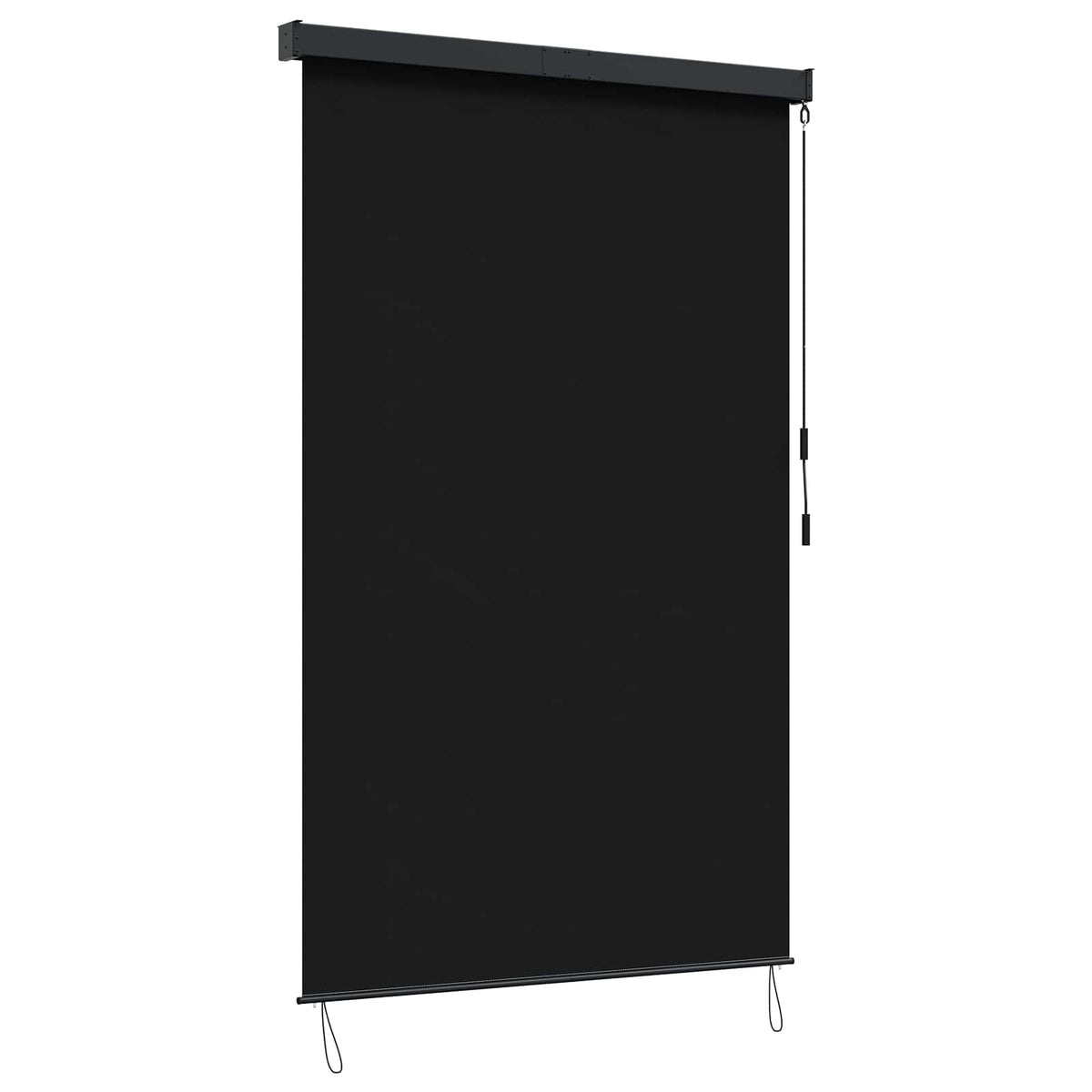 Rullegardin Sort 60 x 250 cm Stof og Aluminium