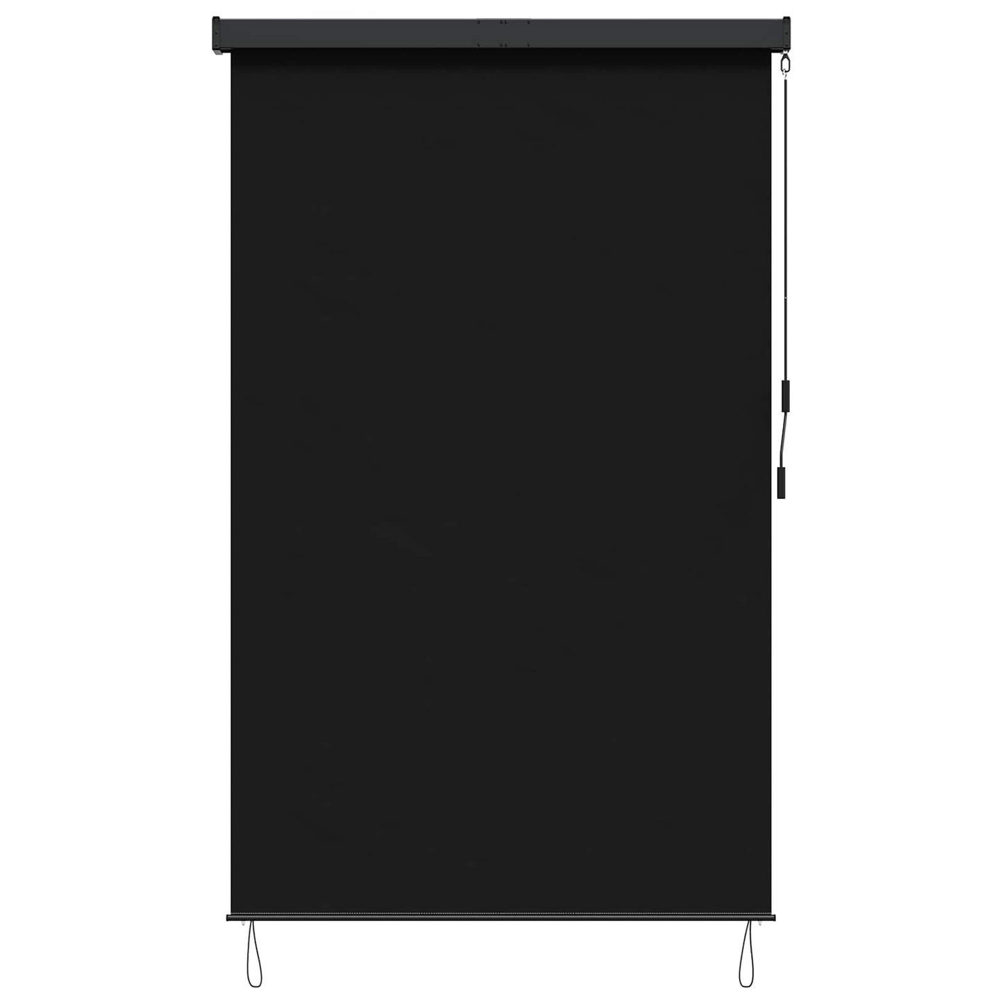 Rullegardin Sort 60 x 250 cm Stof og Aluminium