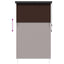 Rullegardin Brun 60 x 250 cm Stof og Aluminium