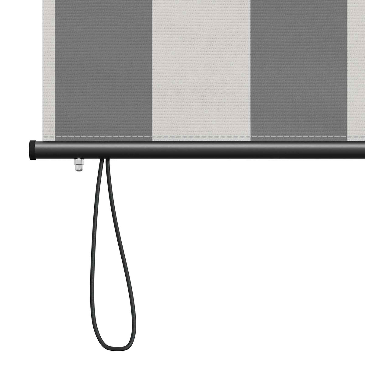 Rullegardin Anthracit og hvid 60 x 250 cm Stof og Aluminium