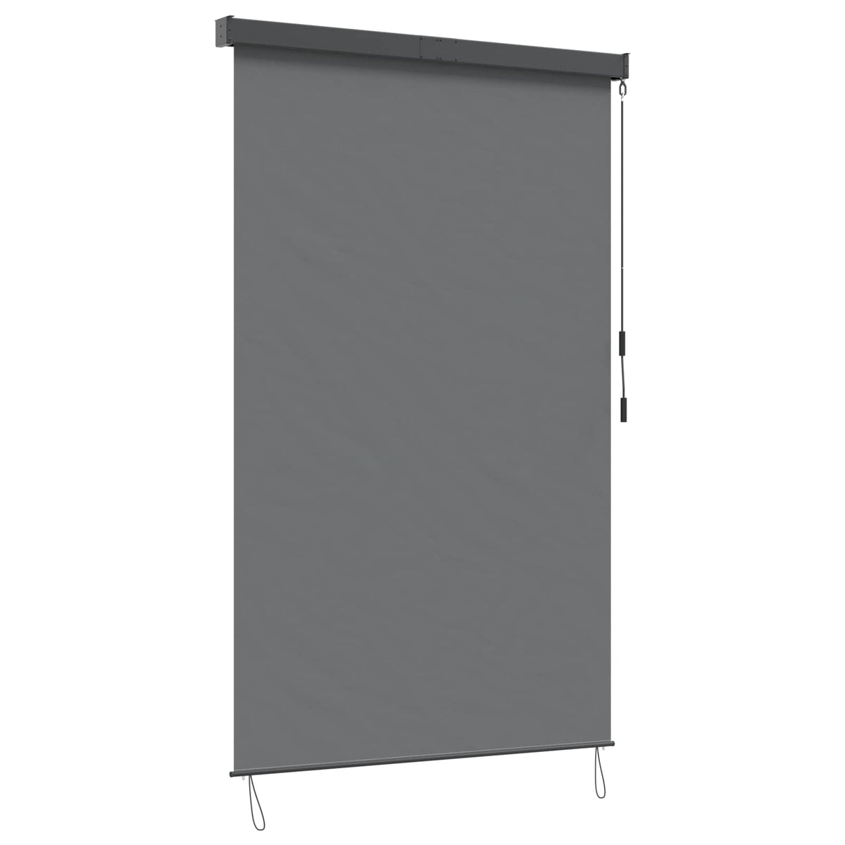 Rullegardin Lysegrå 120 x 250 cm Stof og Aluminium