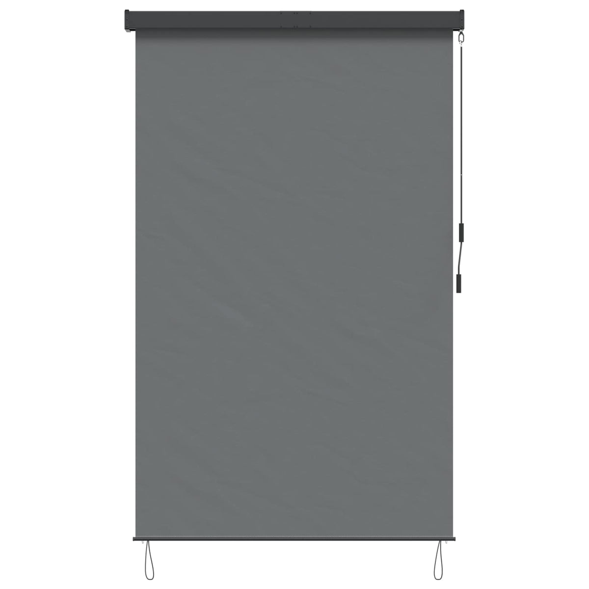 Rullegardin Lysegrå 120 x 250 cm Stof og Aluminium