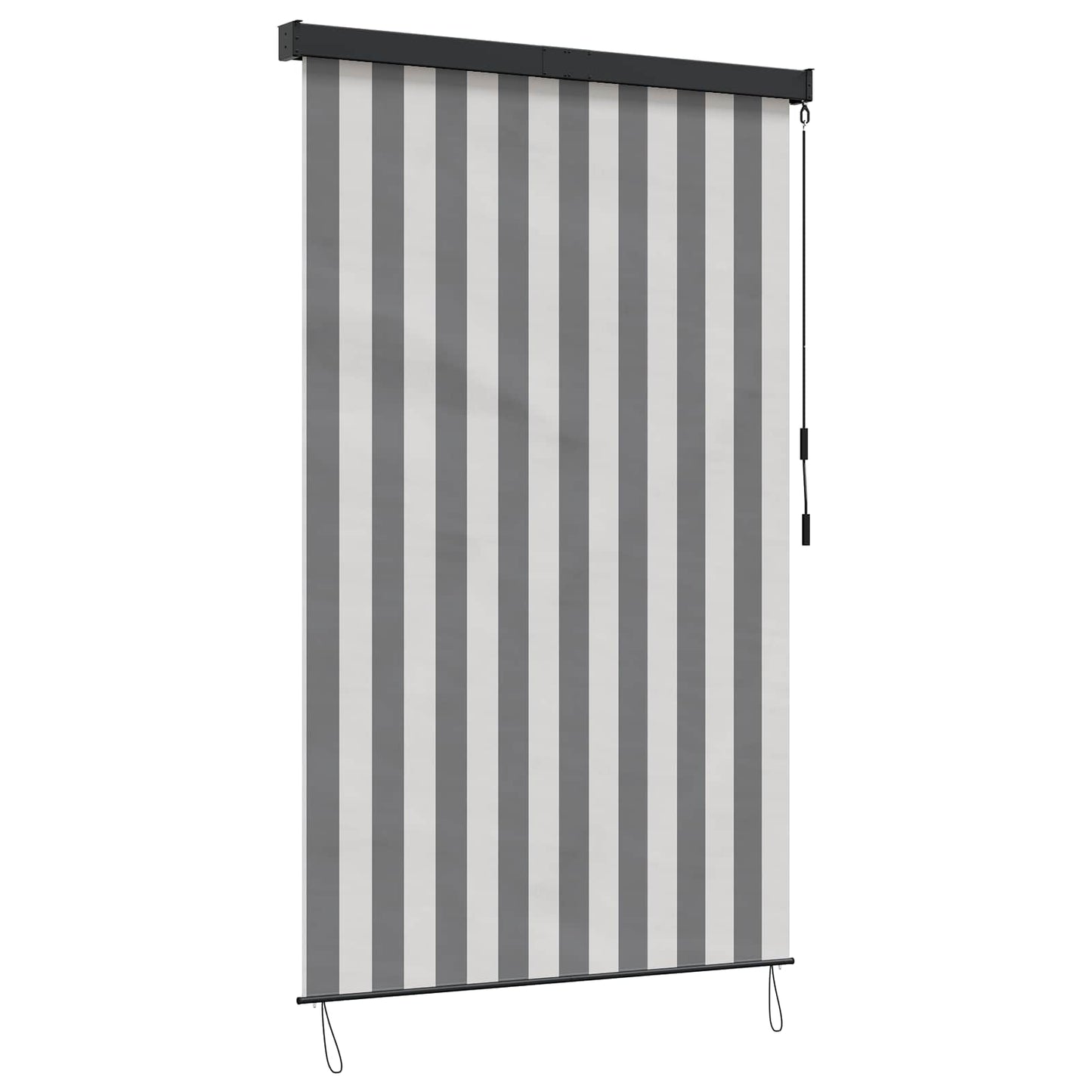 Rullegardin Anthracit og hvid 140 x 250 cm Stof og Aluminium