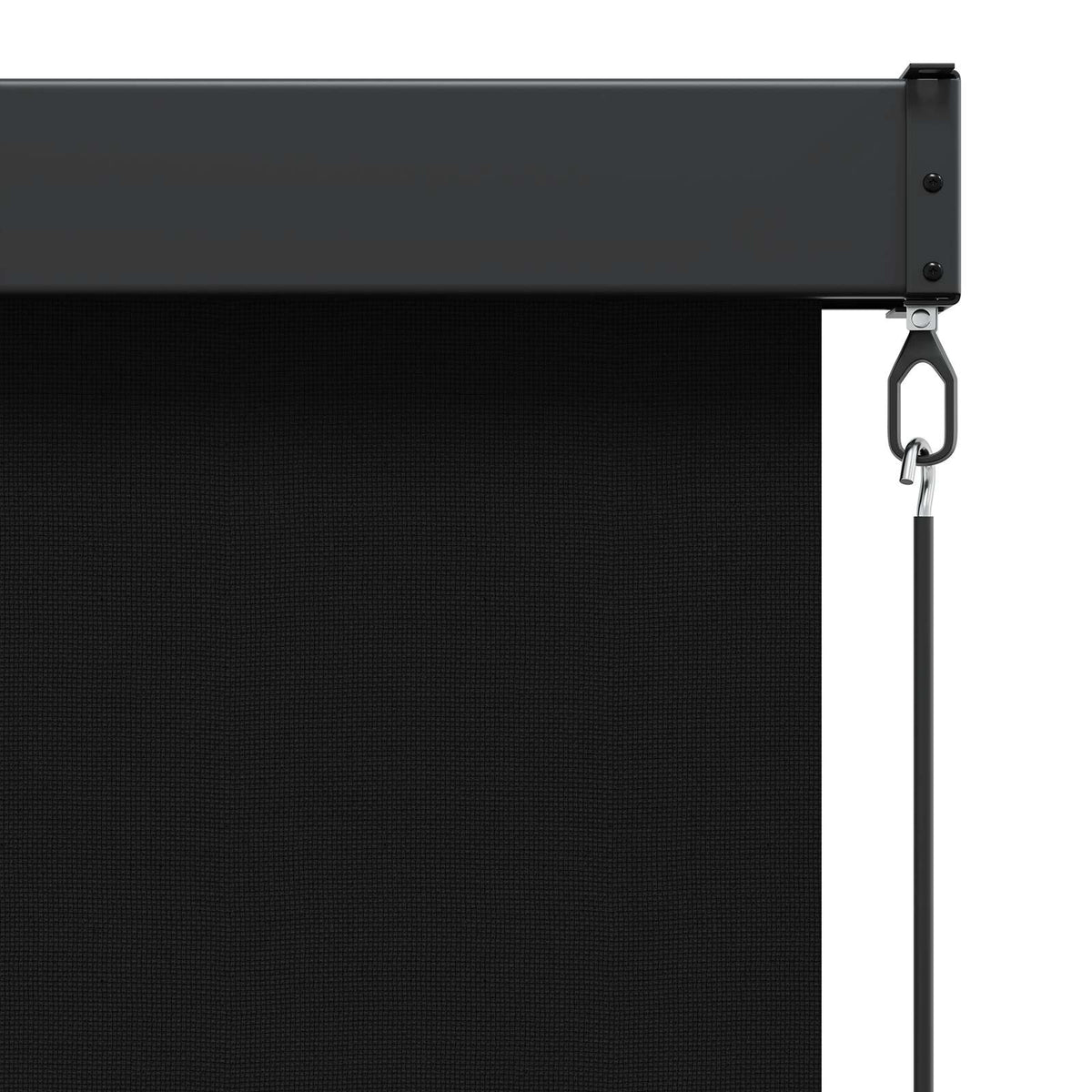 Rullegardin Sort 160 x 250 cm Stof og Aluminium