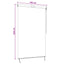 Rullegardin Flerfarvet 160 x 250 cm Stof og Aluminium