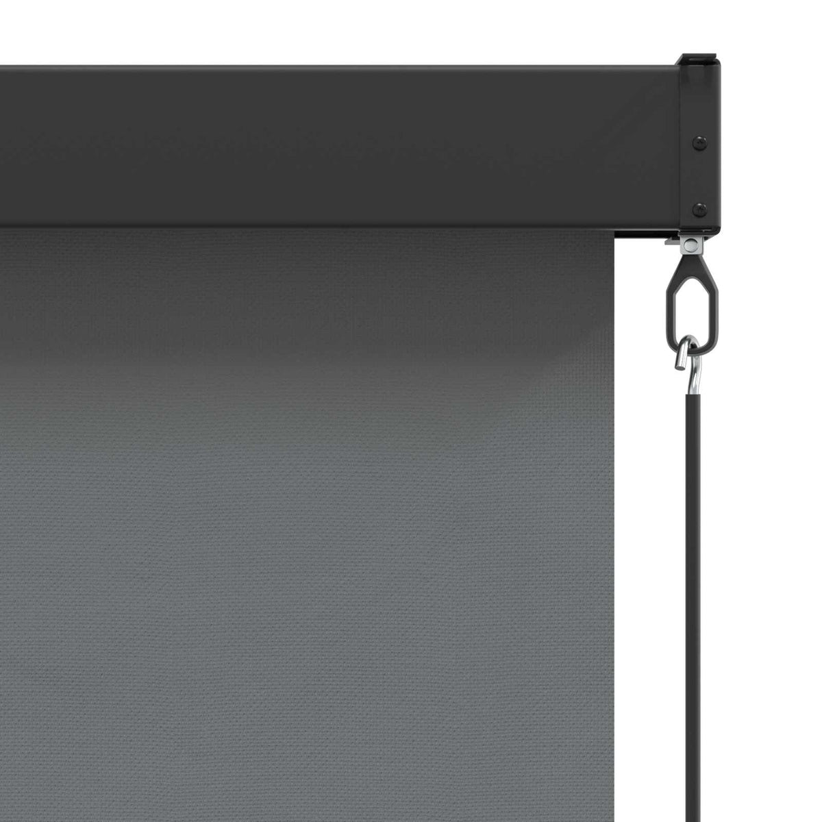 Rullegardin Lysegrå 180 x 250 cm Stof og Aluminium